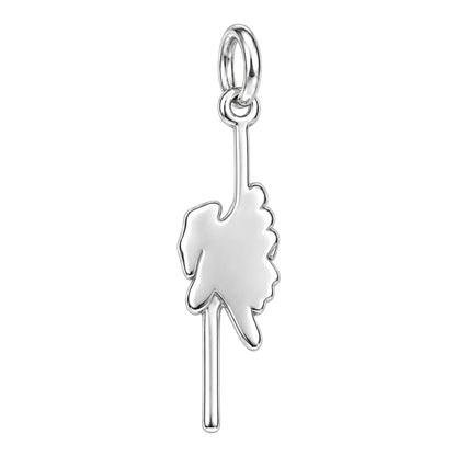 Safe in Your Hands Charm Bracelet – Personalized Dog Mom Gift – back of the charm, engraving area