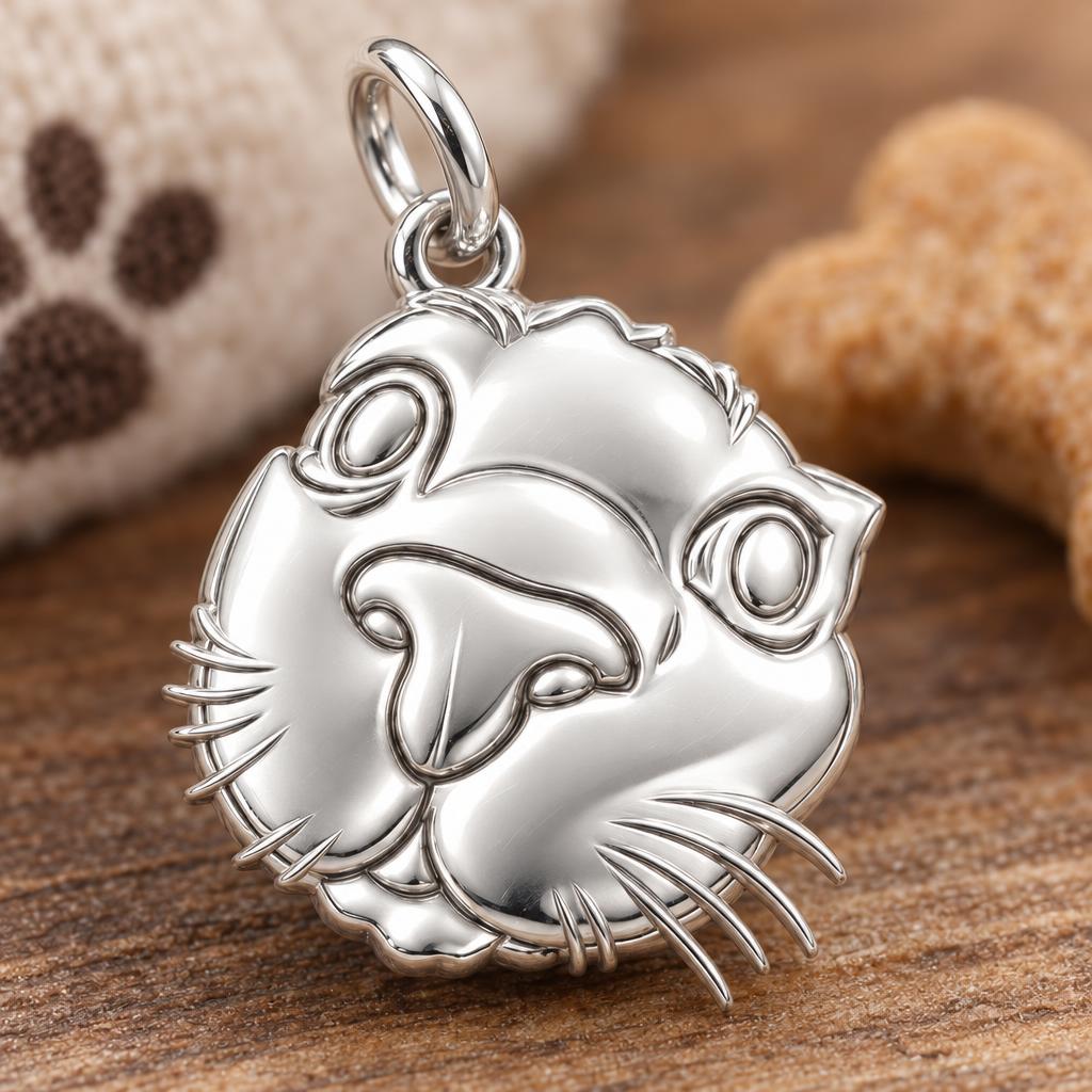 Safe in Your Hands Charm Bracelet – Personalized Dog Mom Gift – macro detail of the charm
