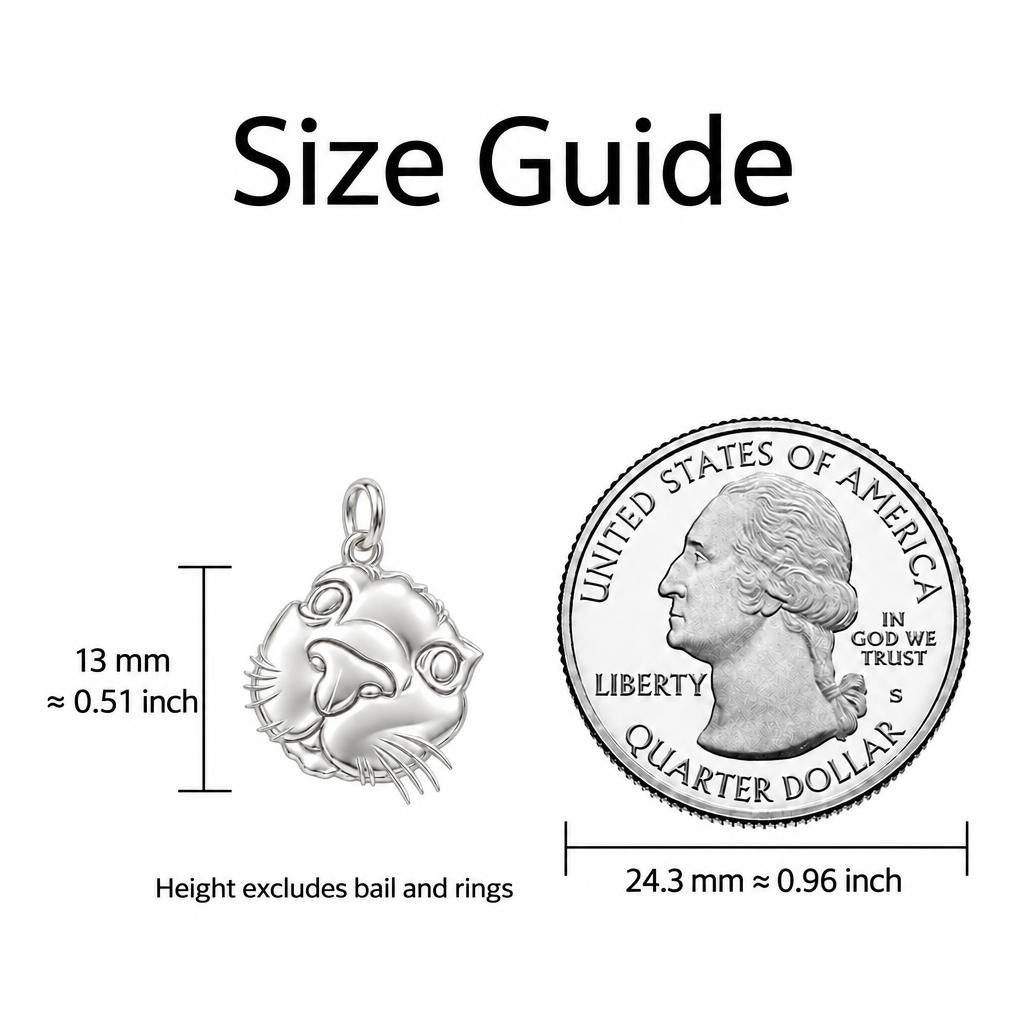 Safe in Your Hands Charm Bracelet – Personalized Dog Mom Gift – size guide, 13 mm charm next to a quarter
