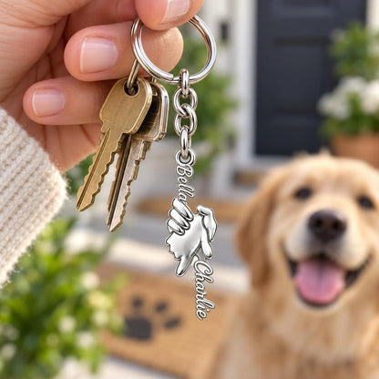 Safe in Your Hands Charm Keychain – worn / in use