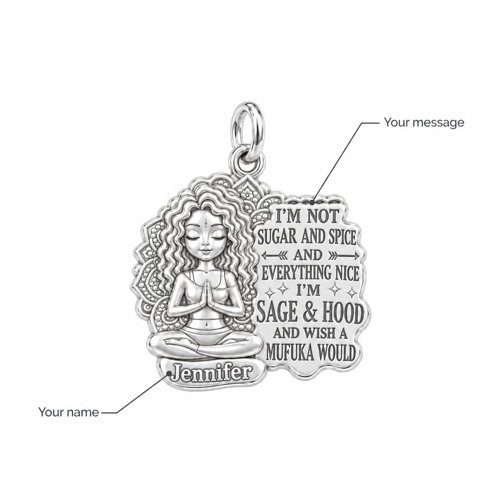 Sage and Hood Zen Girl Charm Bracelet – Personalized Bestie Gift – personalization guide