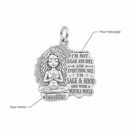 Sage and Hood Zen Girl Charm Bracelet – Personalized Bestie Gift – personalization guide