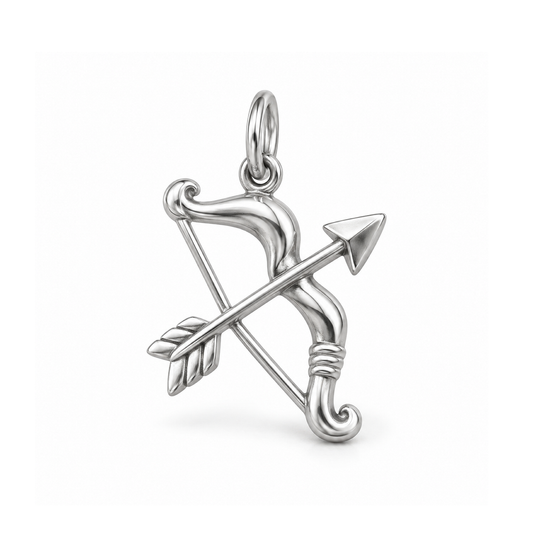 Sagittarius Arrow Charm — Silver | charm-topics-remaining-444-2026-09-14 | topic-058