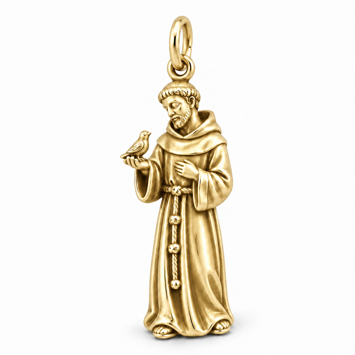 Saint Francis Charm — Gold | charm-topics-remaining-444-2026-09-14 | topic-054