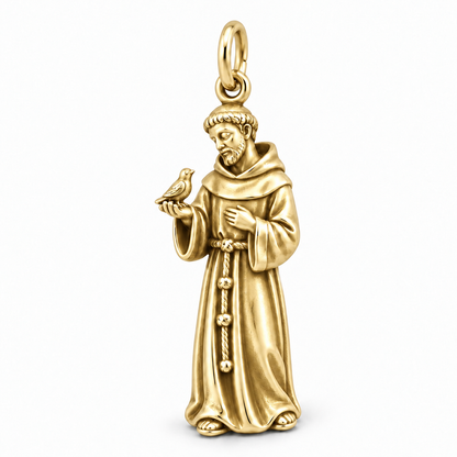 Saint Francis Charm — Gold | charm-topics-remaining-444-2026-09-14 | topic-054