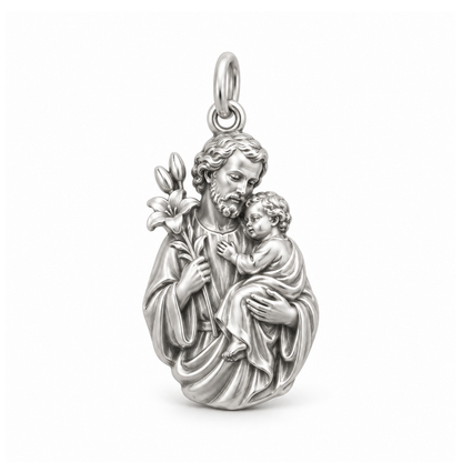 Saint Joseph Charm — Silver | charm-topics-remaining-444-2026-09-14 | topic-053