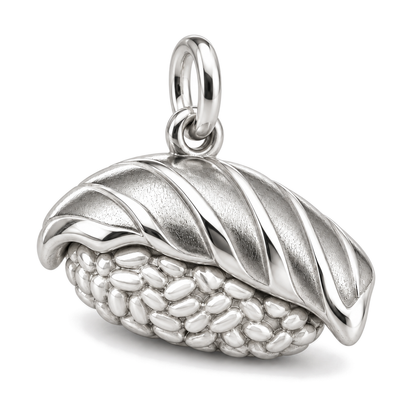 Salmon Nigiri Charm — Silver Super Macro | charm-topics-remaining-444-2026-09-14 | topic-109