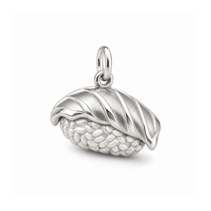 Salmon Nigiri Charm — Silver | charm-topics-remaining-444-2026-09-14 | topic-109