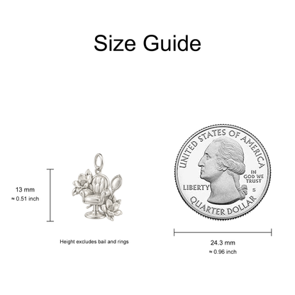 Salon Chair and Flowers Charm — Size Guide — 13 mm body excluding bail and rings — 50-works-silver-20260916-109