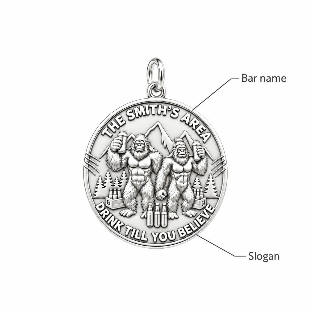 Sasquatch Cheers Charm Bracelet – Personalized Couple Gift – personalization guide