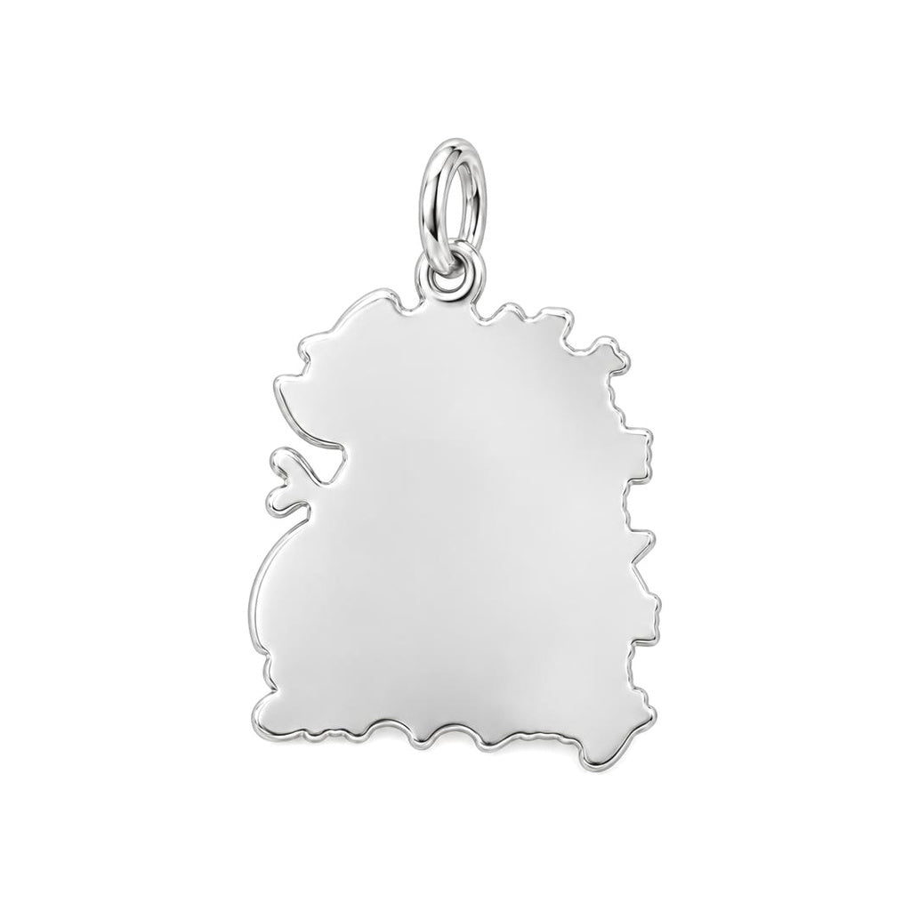 Sassy Cow Attitude Charm Bracelet – Personalized Funny Gift – silver plated 2 cm charm, front view