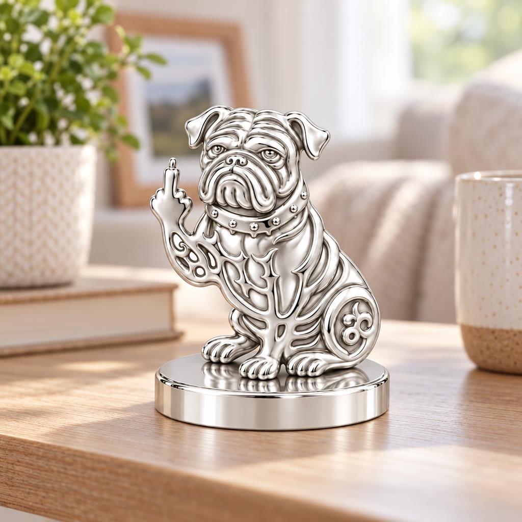 Sassy Pug Attitude Keepsake Plaque – worn / in use
