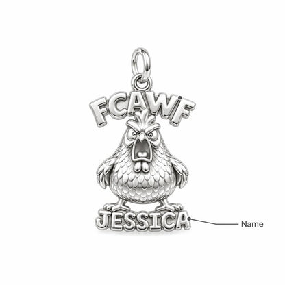 Sassy Screaming Hen Charm Bracelet – Personalized Mom Gift – personalization guide