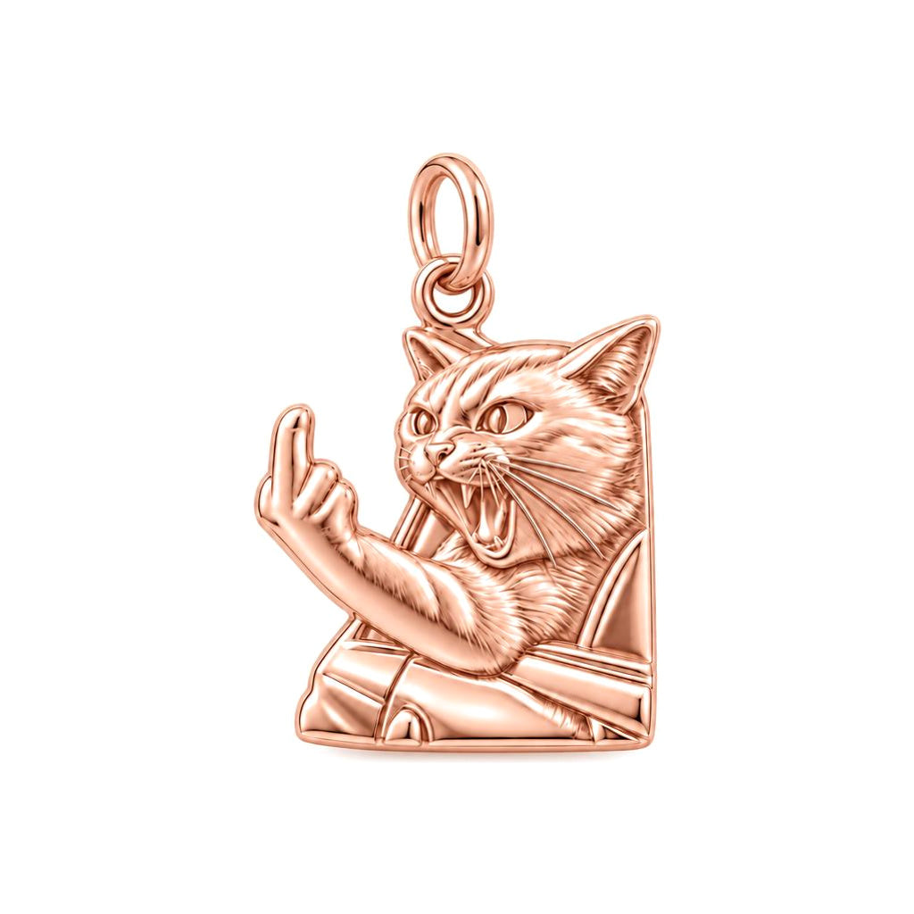 Sassy Street Cat Charm and Polyester Cord Bracelet Set