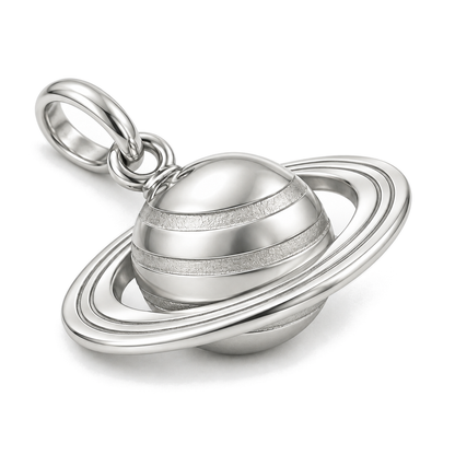Saturn's Embrace Charm — Silver Super Macro | charm-topics-remaining-444-2026-09-14 | topic-355