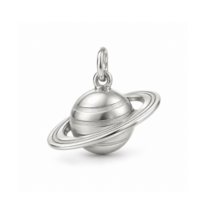 Saturn's Embrace Charm — Silver | charm-topics-remaining-444-2026-09-14 | topic-355