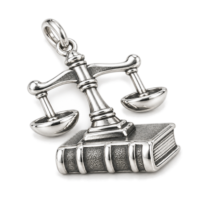 Scales of Justice Charm — Silver Super Macro | charm-topics-remaining-444-2026-09-14 | topic-256