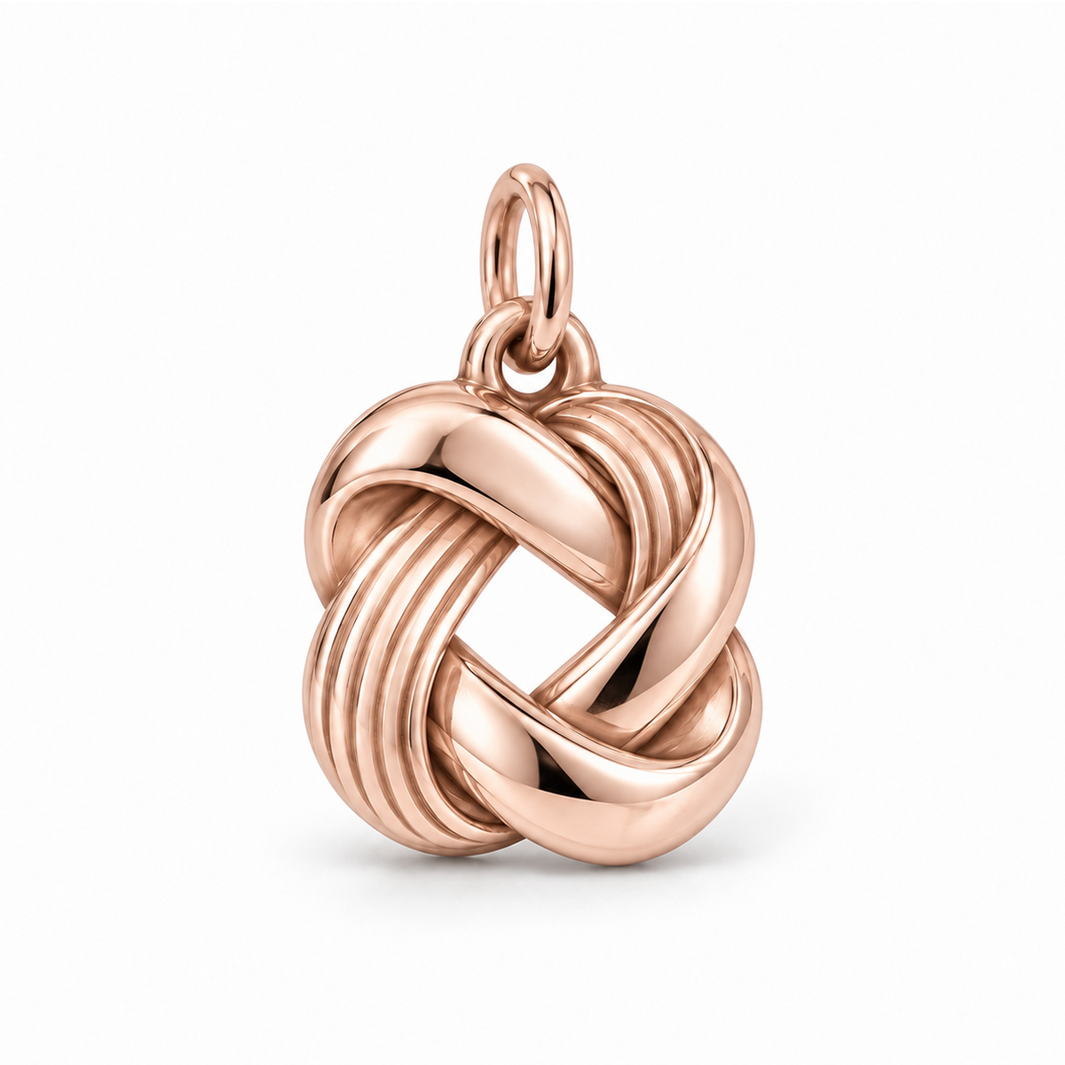 Sculpted Twist Knot Charm — Rose Gold | charm-topics-remaining-444-2026-09-14 | topic-420