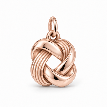 Sculpted Twist Knot Charm — Rose Gold | charm-topics-remaining-444-2026-09-14 | topic-420