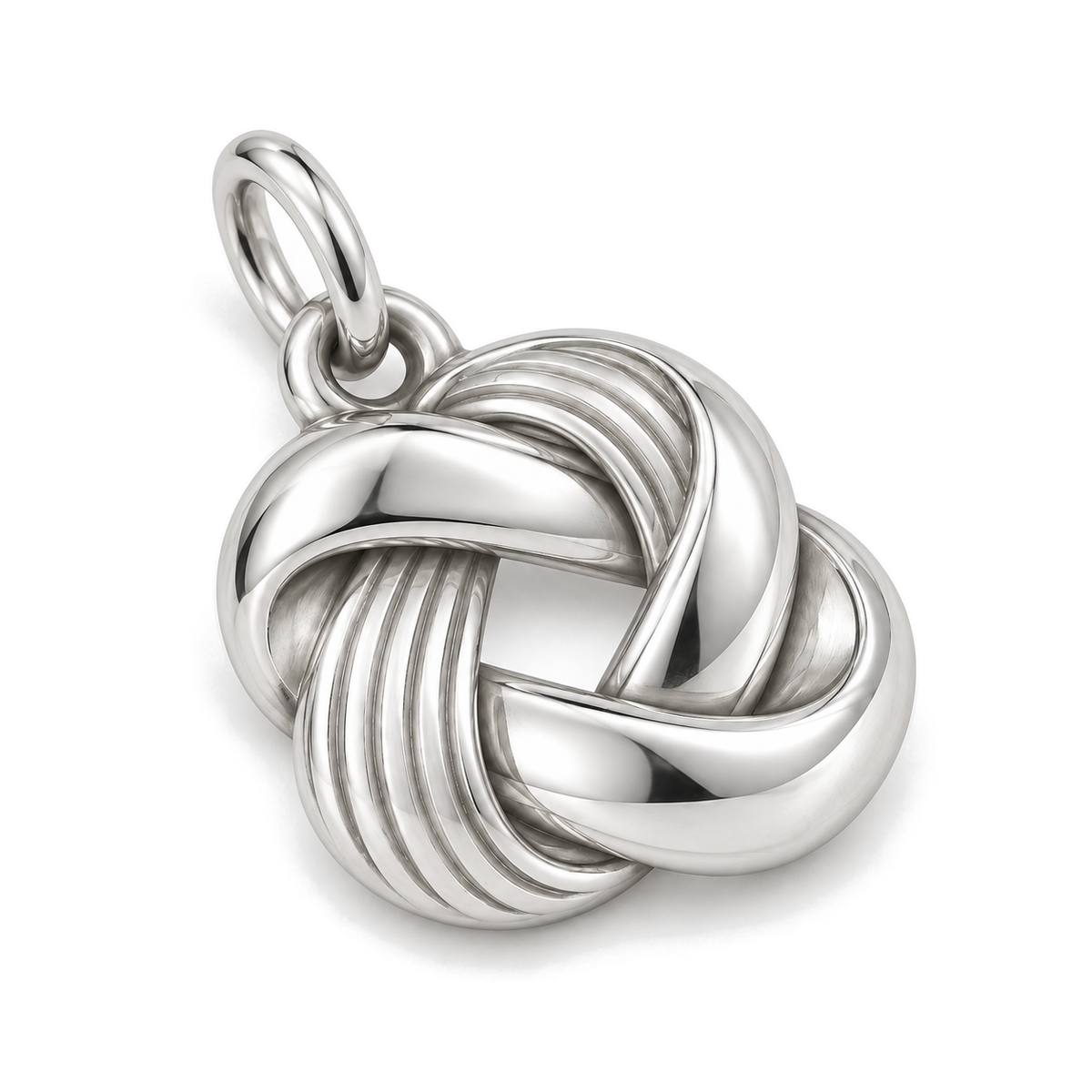 Sculpted Twist Knot Charm — Silver Super Macro | charm-topics-remaining-444-2026-09-14 | topic-420