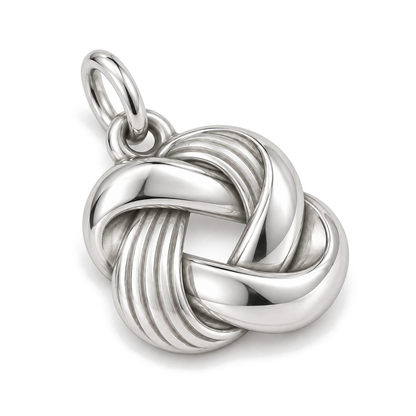 Sculpted Twist Knot Charm — Silver Super Macro | charm-topics-remaining-444-2026-09-14 | topic-420