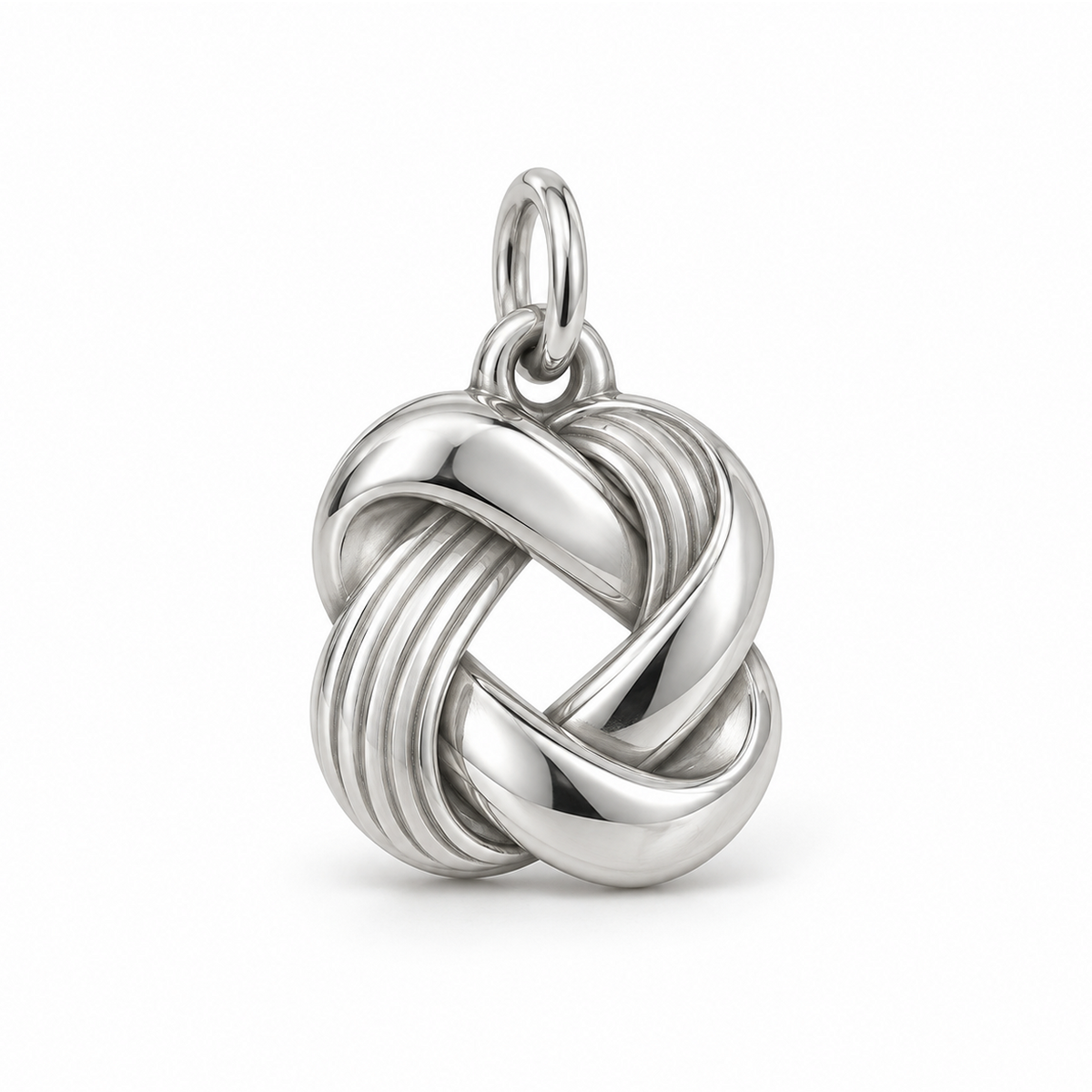 Sculpted Twist Knot Charm — Silver | charm-topics-remaining-444-2026-09-14 | topic-420