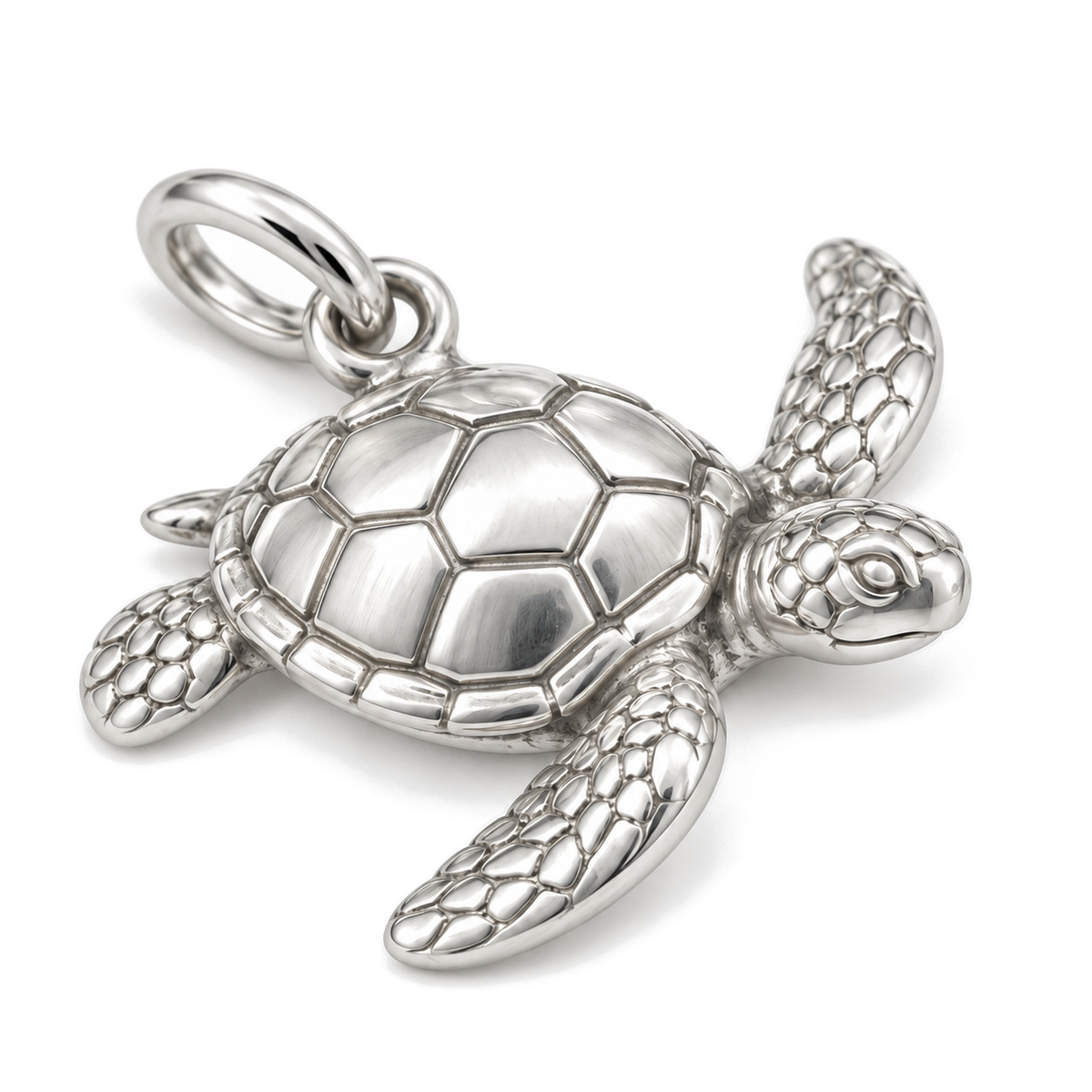 Sea Turtle Charm — Silver Super Macro | charm-topics-remaining-444-2026-09-14 | topic-018