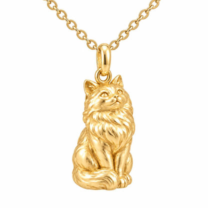 Ragdoll — Gold — Always Close — Seated Cat Breed Charm Necklace Set