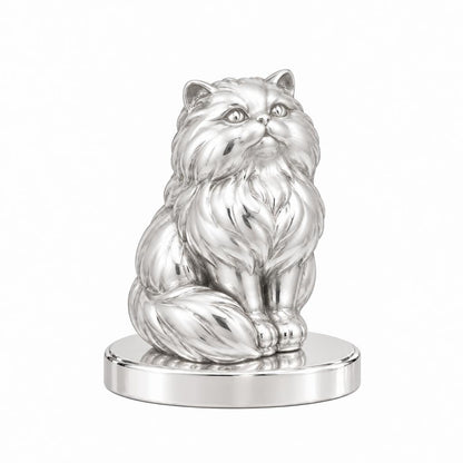 Persian — Silver — Always Close — Seated Cat Breed Keepsake Plaque