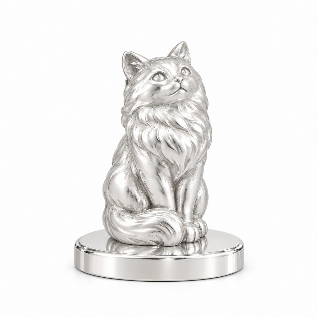 Ragdoll — Silver — Always Close — Seated Cat Breed Keepsake Plaque