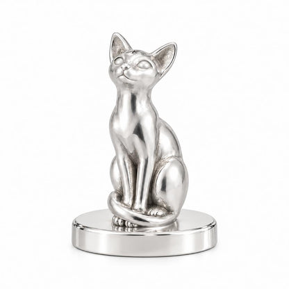Siamese — Silver — Always Close — Seated Cat Breed Keepsake Plaque