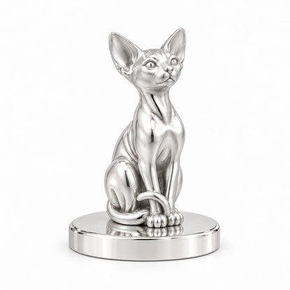 Sphynx — Silver — Always Close — Seated Cat Breed Keepsake Plaque