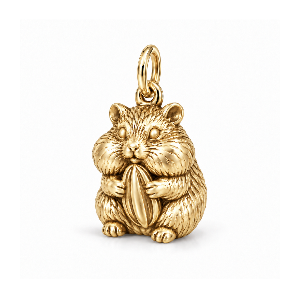 Seed-Holding Hamster Charm — Gold | charm-topics-remaining-444-2026-09-14 | topic-367