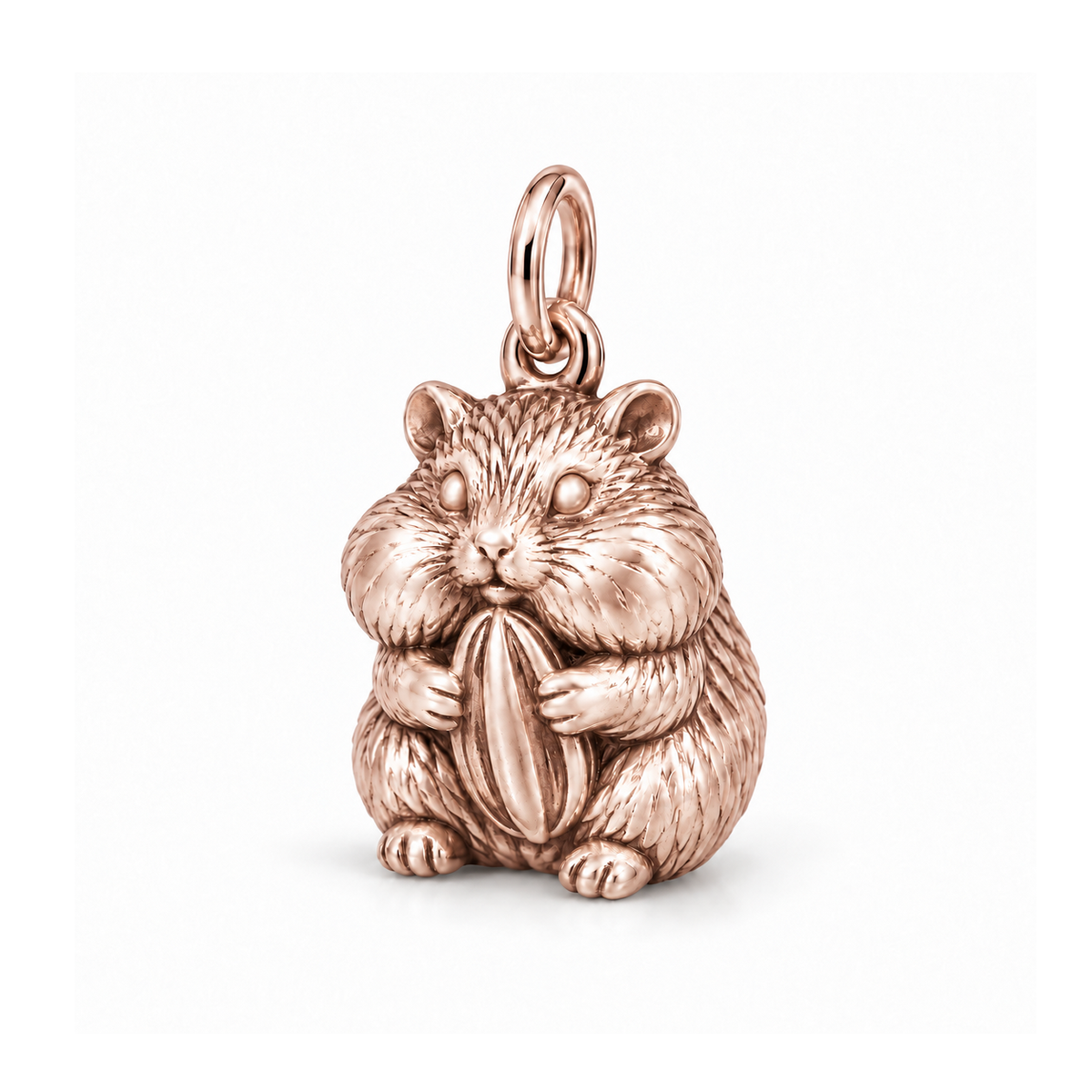 Seed-Holding Hamster Charm — Rose Gold | charm-topics-remaining-444-2026-09-14 | topic-367