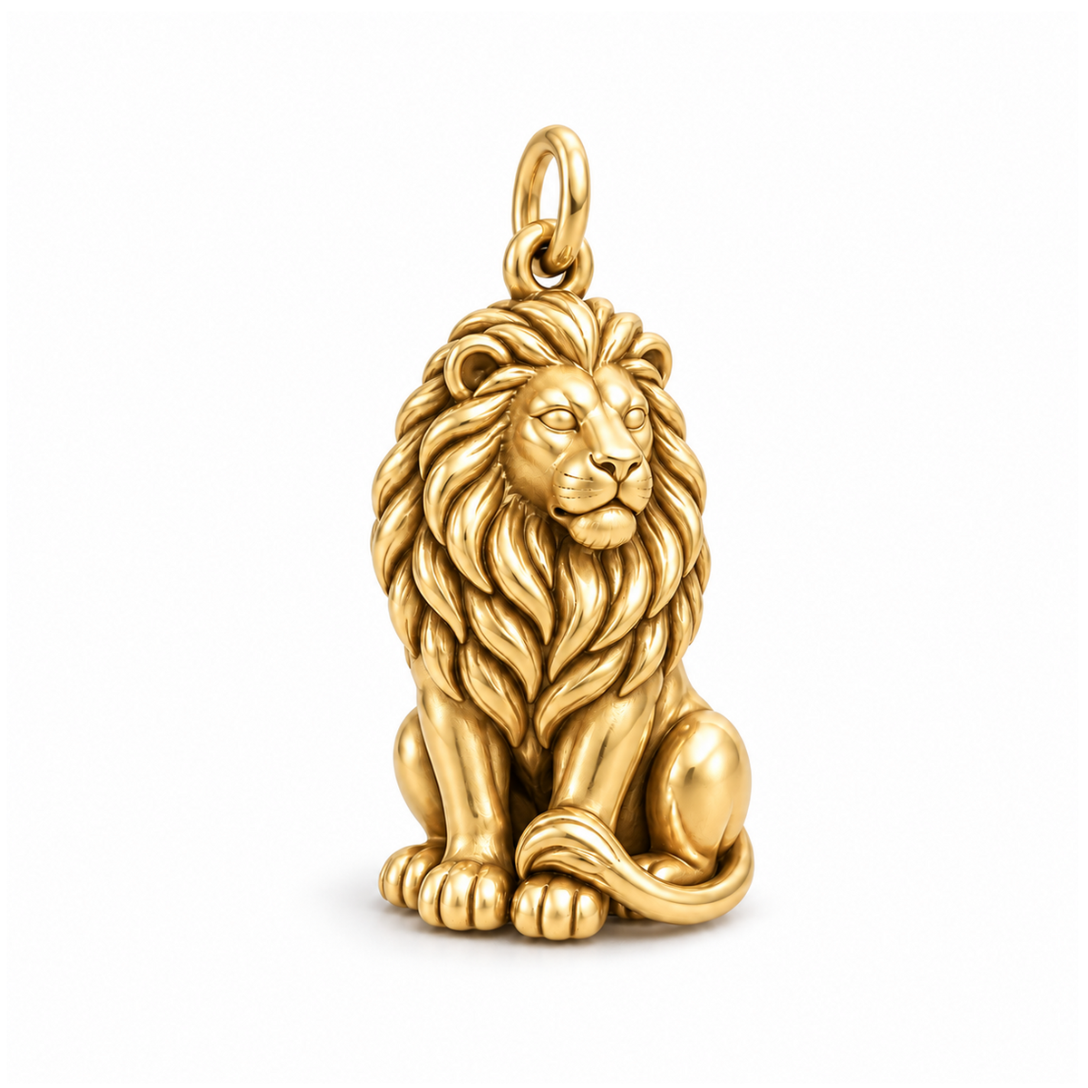 Serene Lion Charm — Gold | charm-topics-remaining-444-2026-09-14 | topic-124