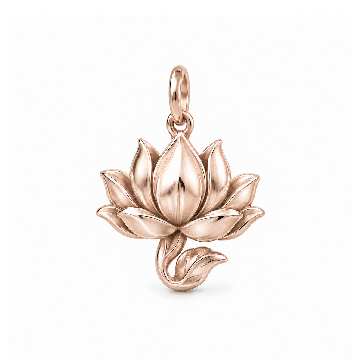 Serene Lotus Charm — Rose Gold | charm-topics-remaining-444-2026-09-14 | topic-396