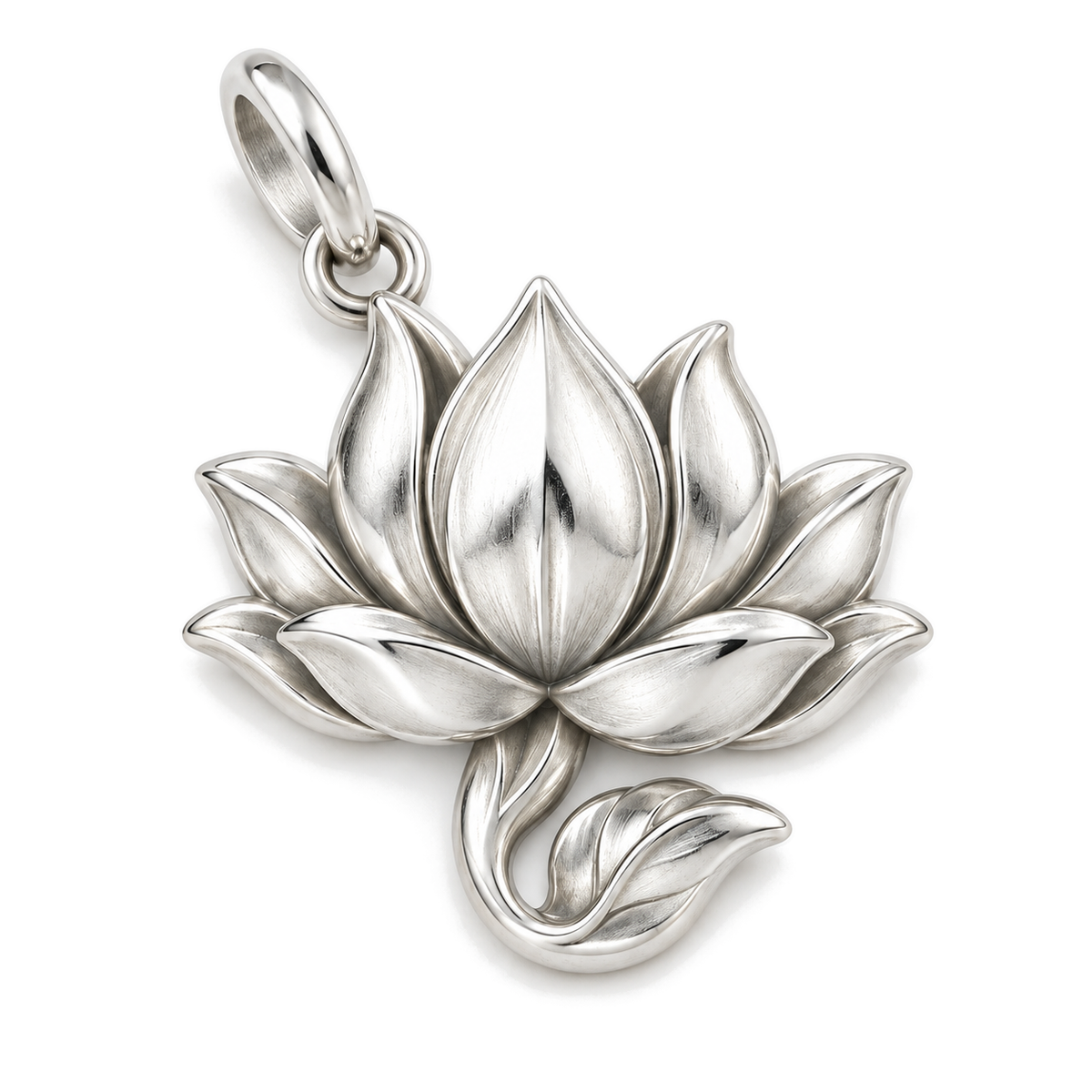 Serene Lotus Charm — Silver Super Macro | charm-topics-remaining-444-2026-09-14 | topic-396