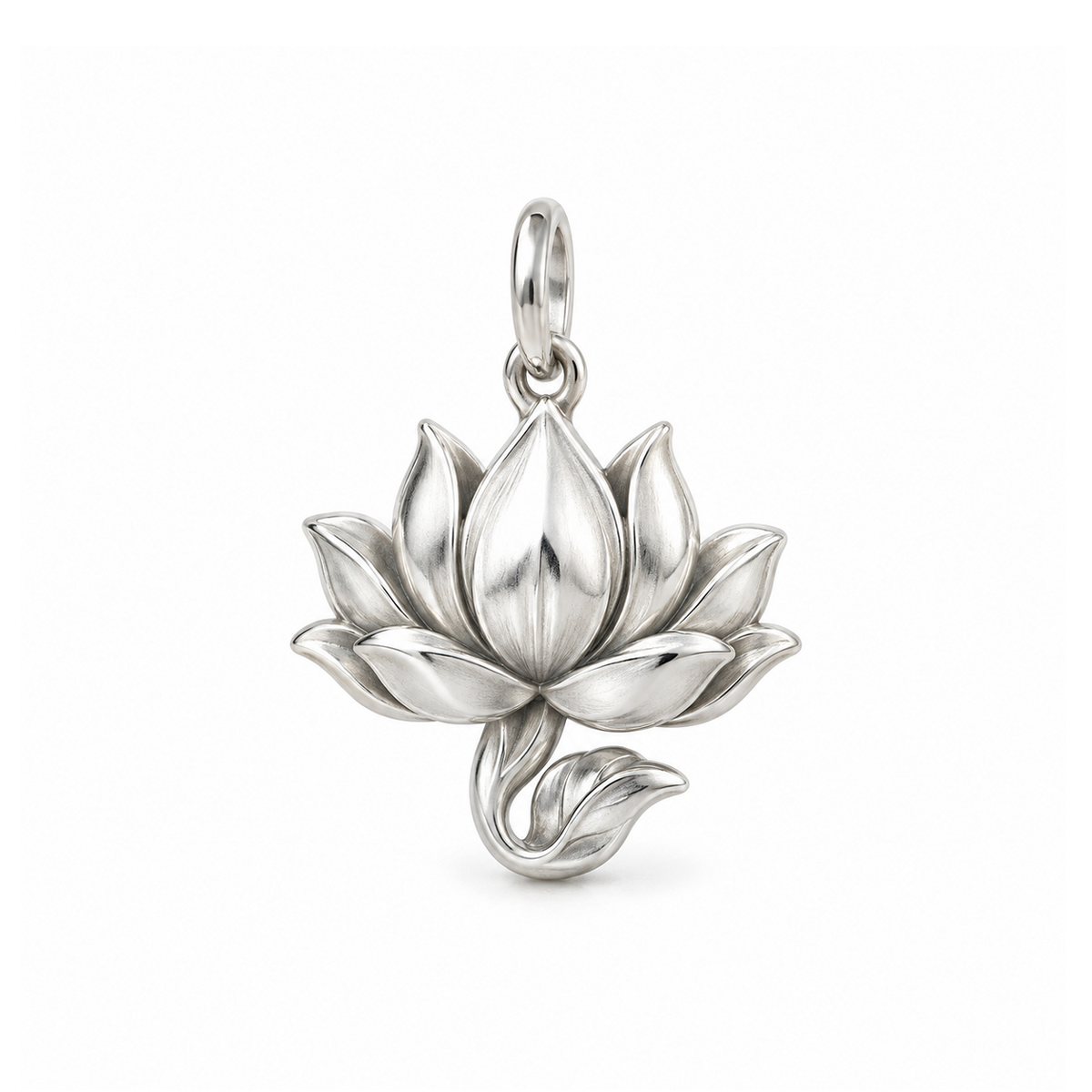 Serene Lotus Charm — Silver | charm-topics-remaining-444-2026-09-14 | topic-396