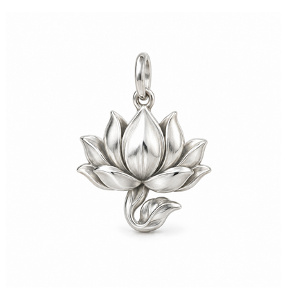 Serene Lotus Charm — Silver | charm-topics-remaining-444-2026-09-14 | topic-396