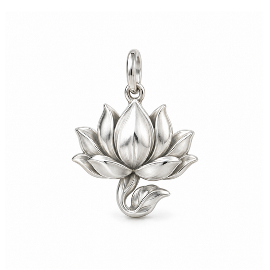 Serene Lotus Charm — Silver | charm-topics-remaining-444-2026-09-14 | topic-396