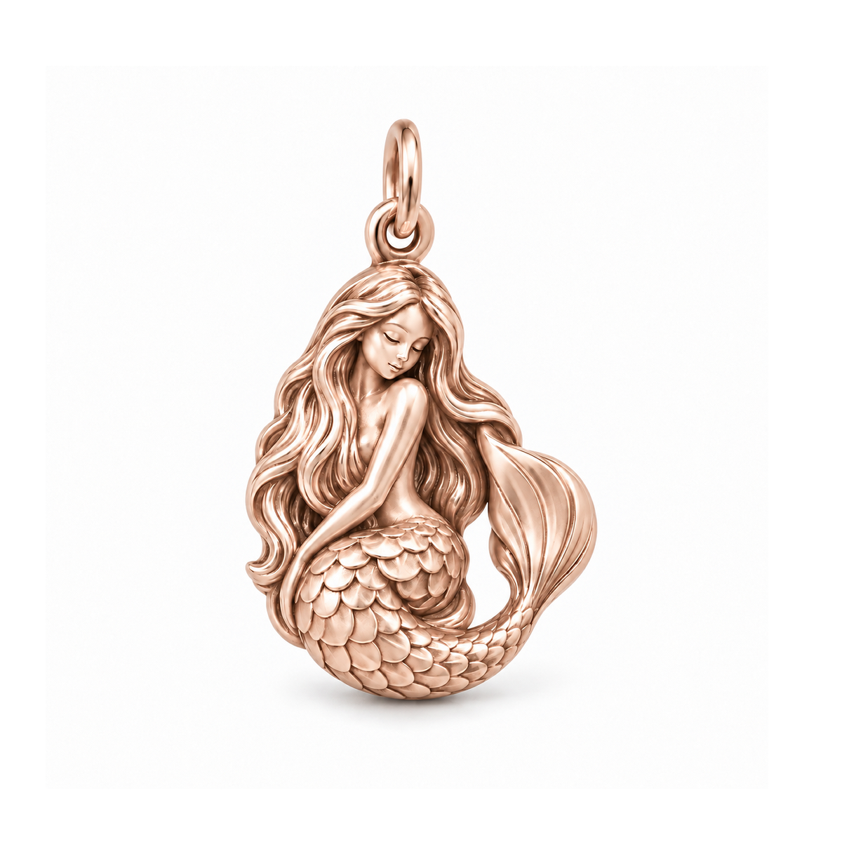 Serene Mermaid Charm — Rose Gold | charm-topics-remaining-444-2026-09-14 | topic-133