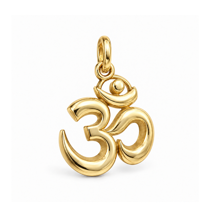 Serene Om Charm — Gold | charm-topics-remaining-444-2026-09-14 | topic-395