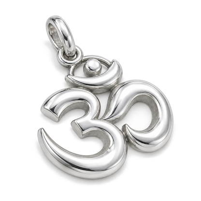 Serene Om Charm — Silver Super Macro | charm-topics-remaining-444-2026-09-14 | topic-395