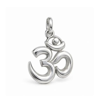 Serene Om Charm — Silver | charm-topics-remaining-444-2026-09-14 | topic-395