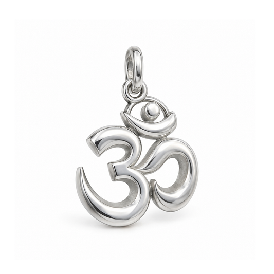 Serene Om Charm — Silver | charm-topics-remaining-444-2026-09-14 | topic-395
