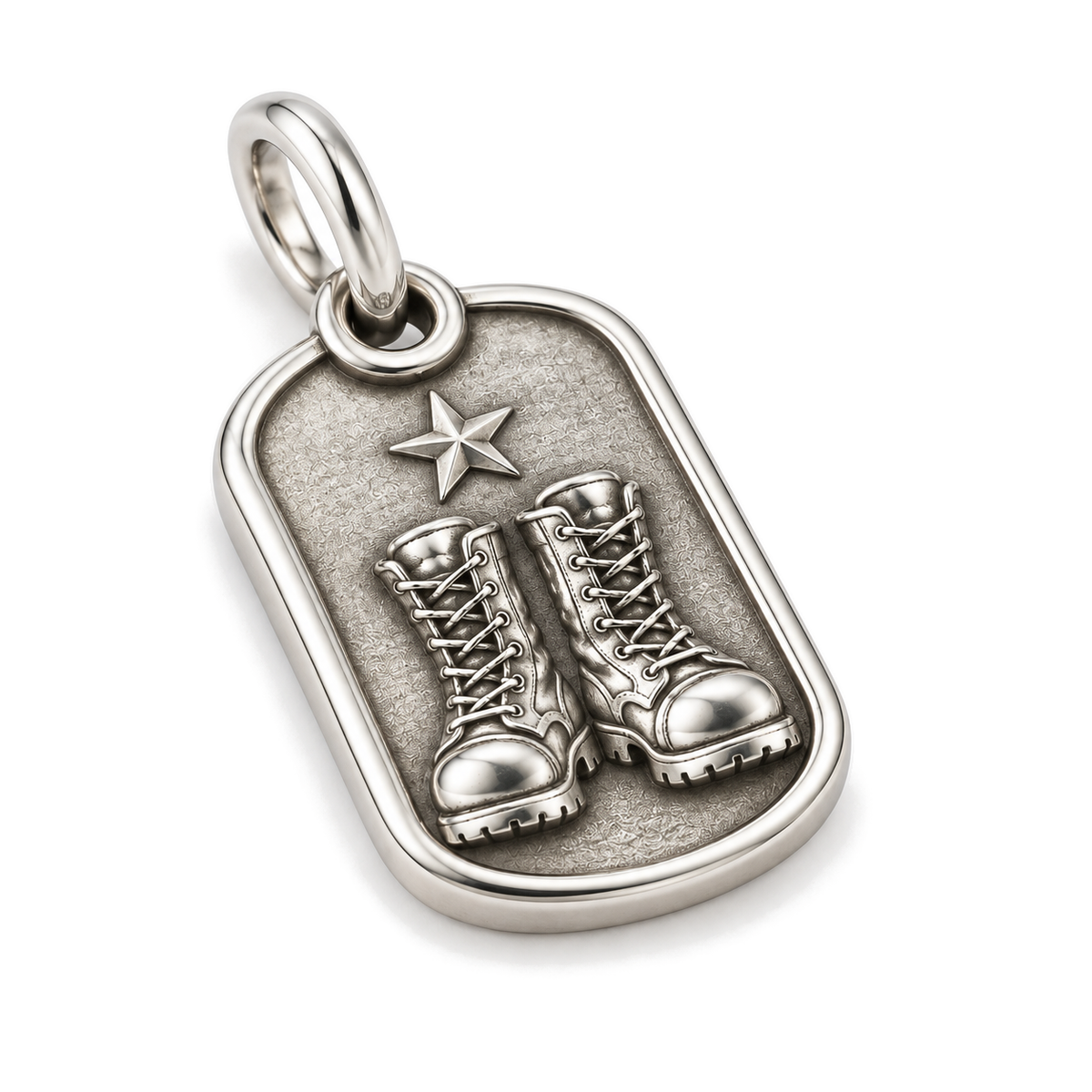 Service Boots Charm — Silver Super Macro | charm-topics-remaining-444-2026-09-14 | topic-315