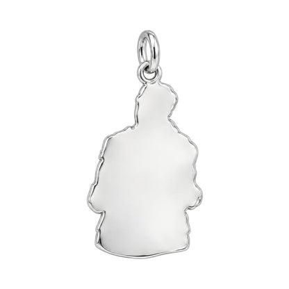 Shared New Life Charm Bracelet – Personalized Couple Gift – back of the charm, engraving area