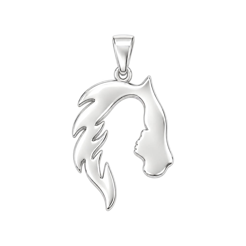 Shared Soul Horse Charm Bracelet – Personalized Horse Mom Gift – silver charm, front view