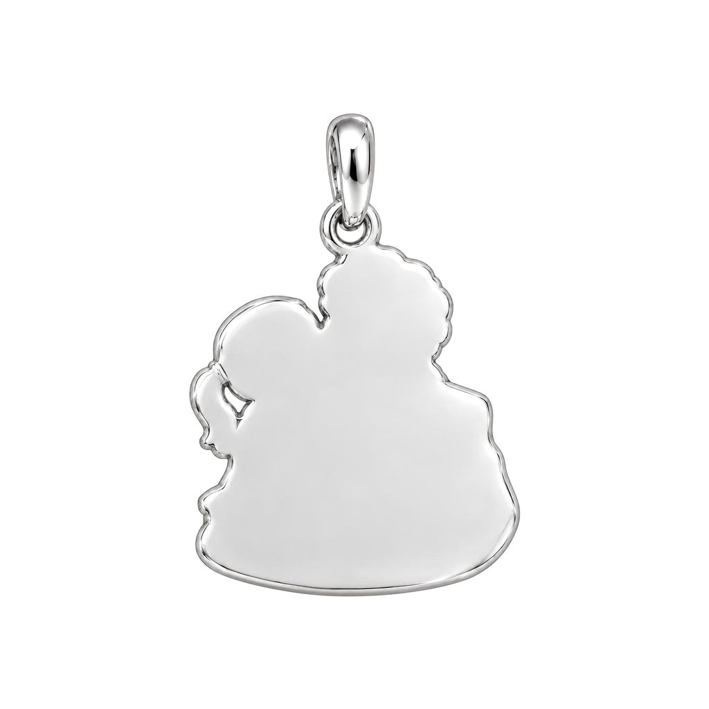 Shared Sweetness Photo Huggie Charm Earrings – back of the charm, engraving area