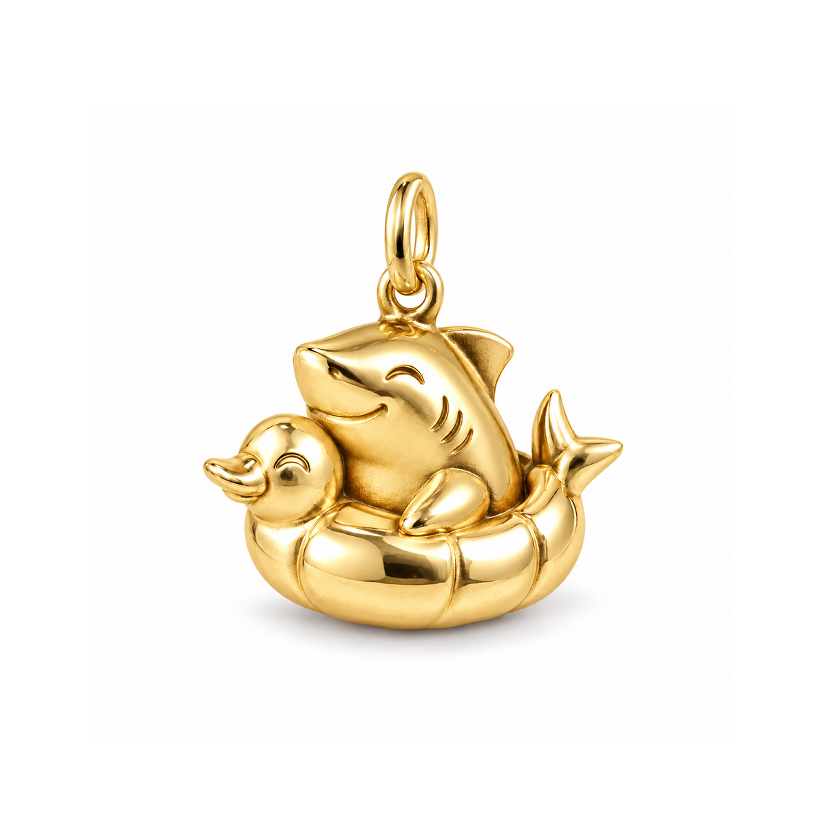 Shark Pool Day Charm — Gold | charm-topics-remaining-444-2026-09-14 | topic-156